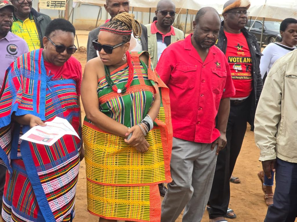 SACP leaders Mavhungu Lerule Ramakhanya, Phophi Ramathuba and Alpheus Malivha District secretary Andrew Kotane